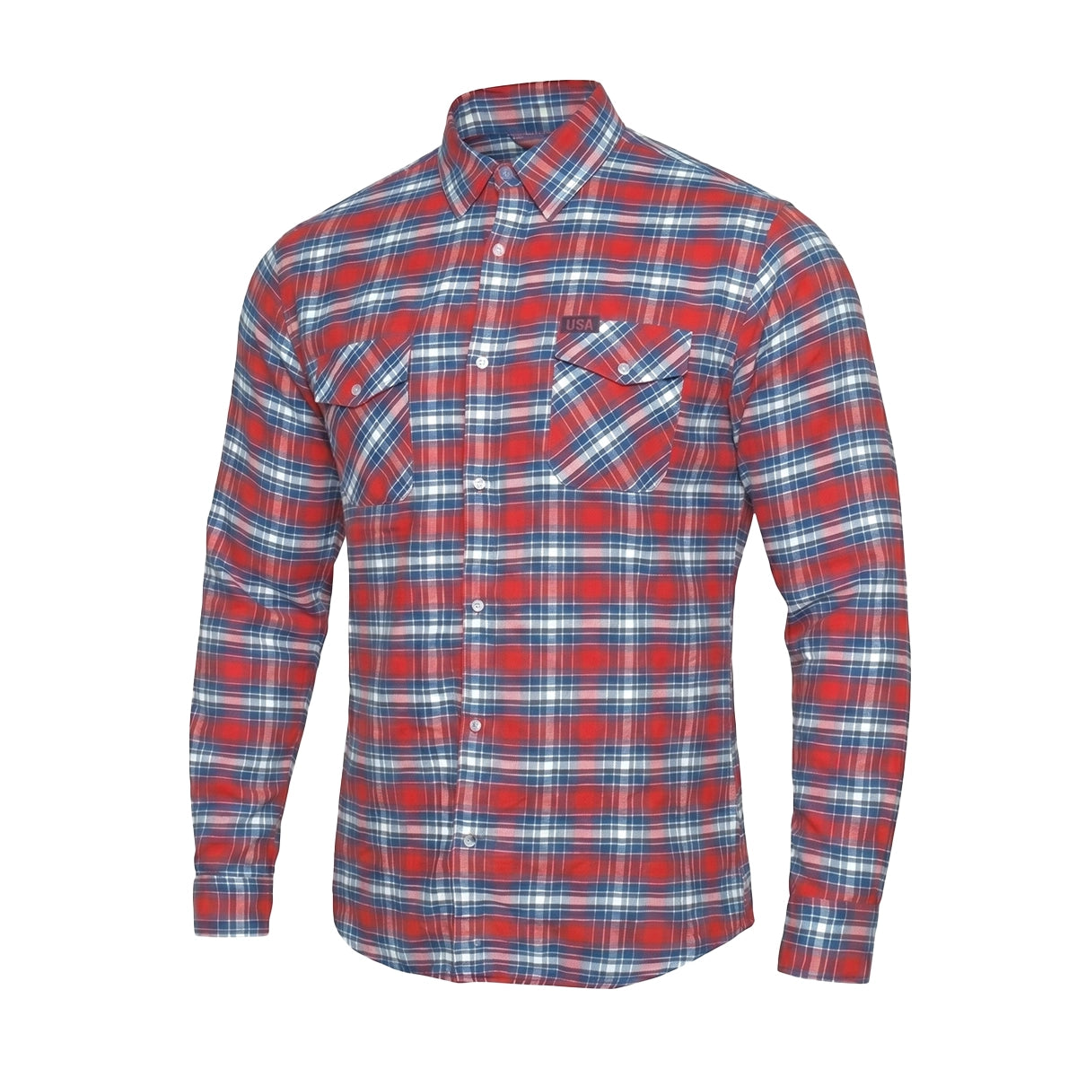 Autumn Ridge - Men's Long Sleeve Motorcycle Flannel Shirt