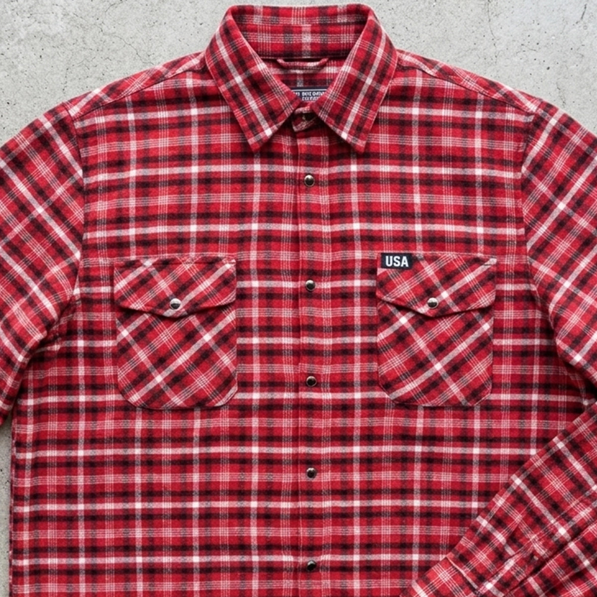 Patriot Ridge - Men's Red Flannel Shirt 250th USA Anniversary