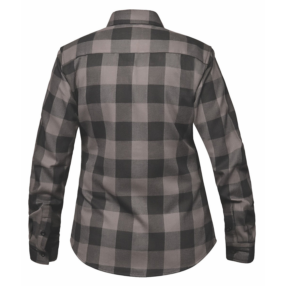 This ladies' riding flannel not only offers a unique color combination but also prioritizes safety and style, making it an excellent choice for female riders who value both fashion and functionality in their motorcycle apparel.