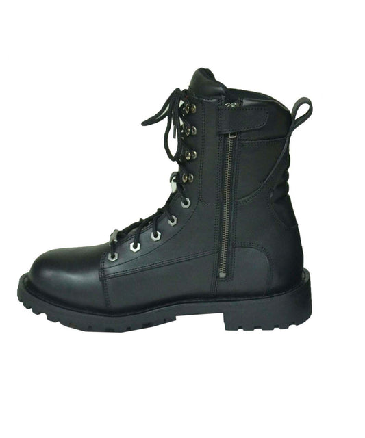 10002.00 - Mens Motorcycle Biker Leather Boots - Unik International Inc