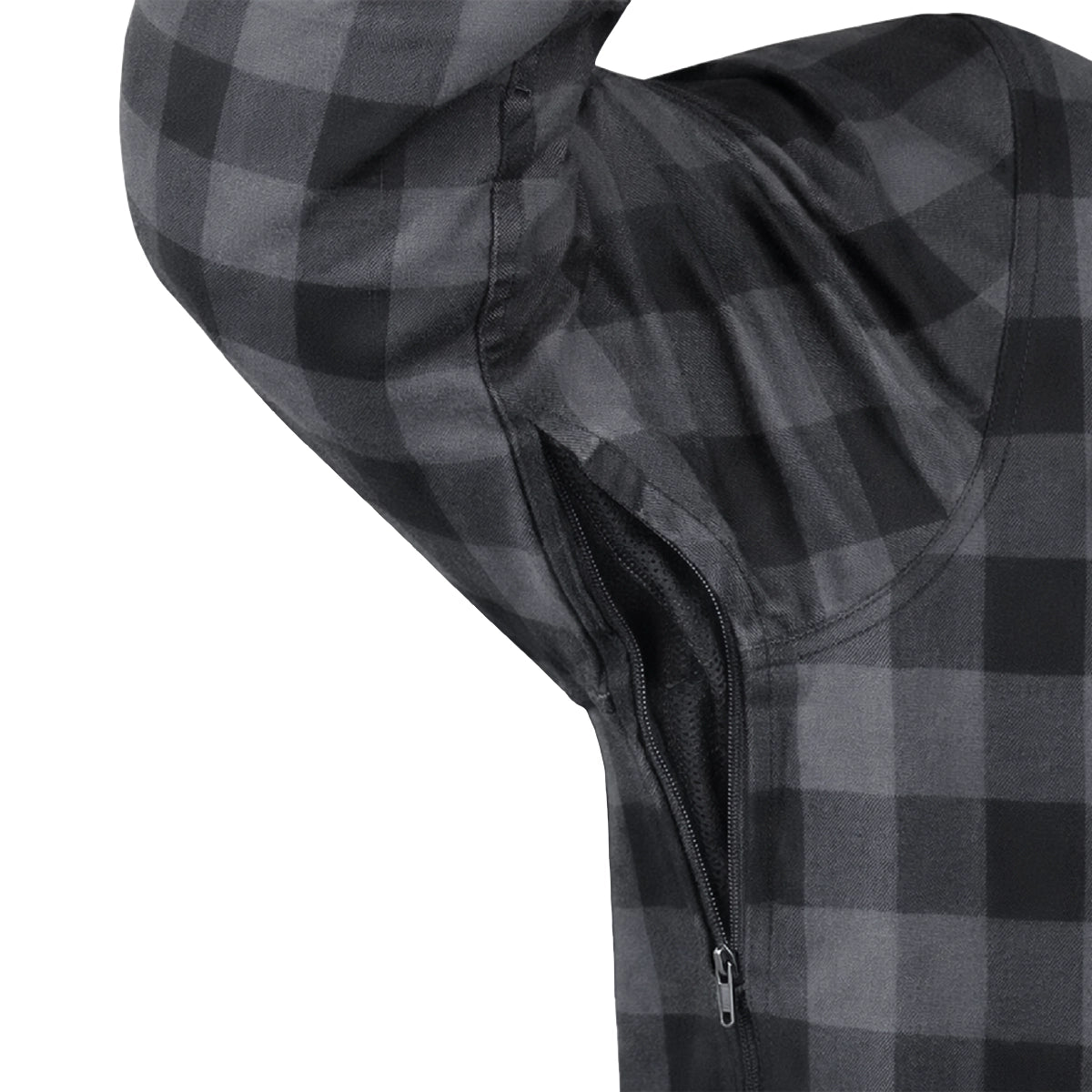 Sentry - Mens Black & Gray Armored Flannel