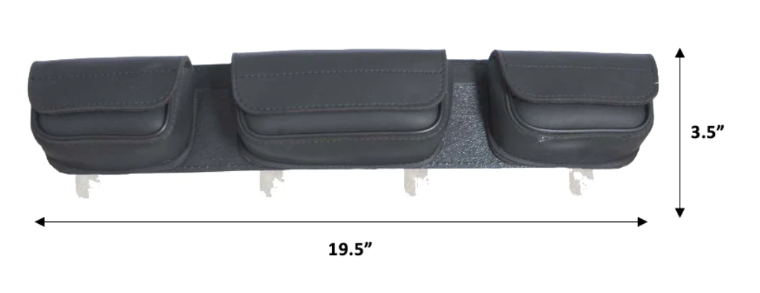 1666.PL - PVC 3 Pocket Windshield Bag