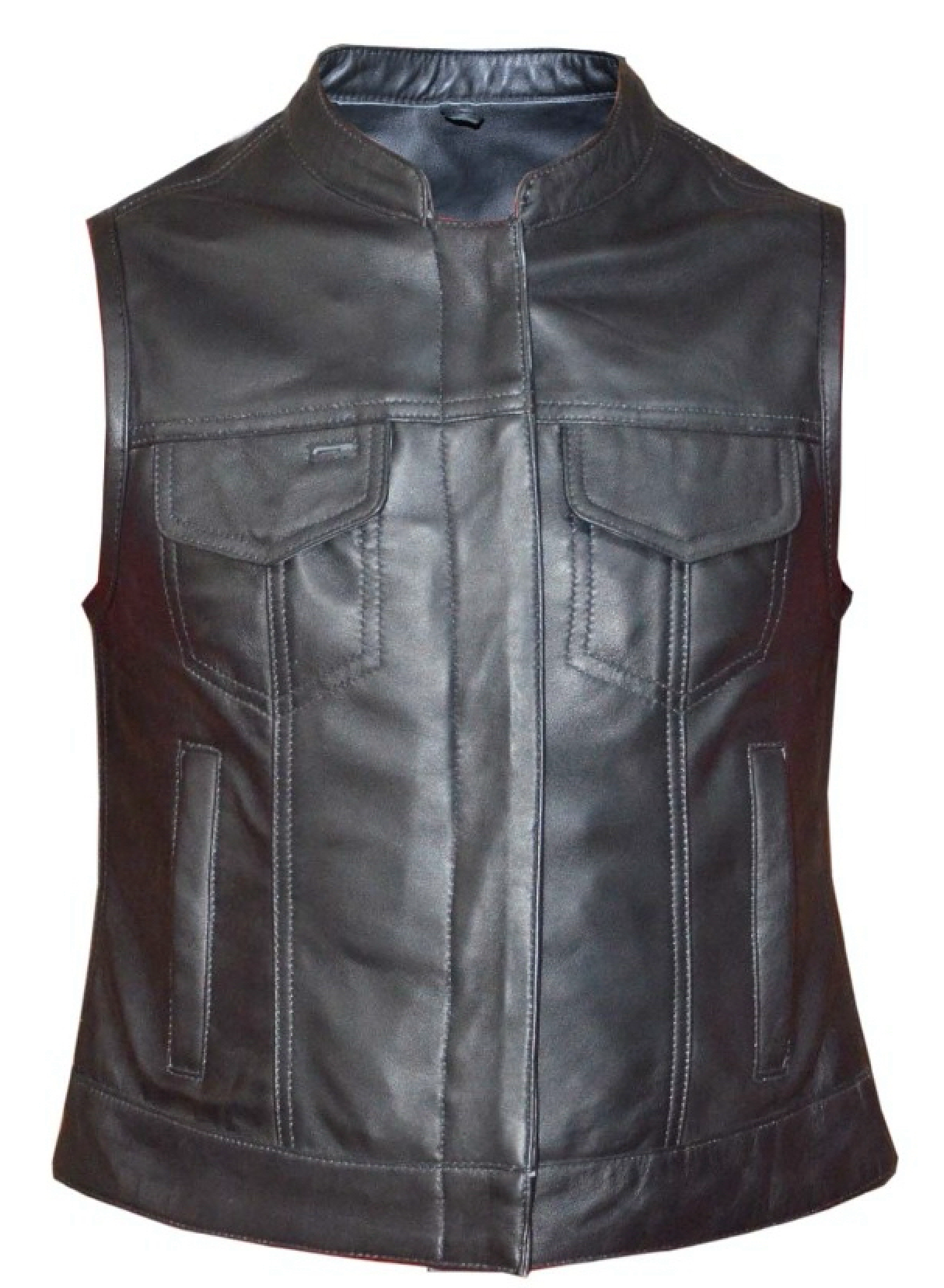 Lynda - Ladies SOA Style Club Vest - Black