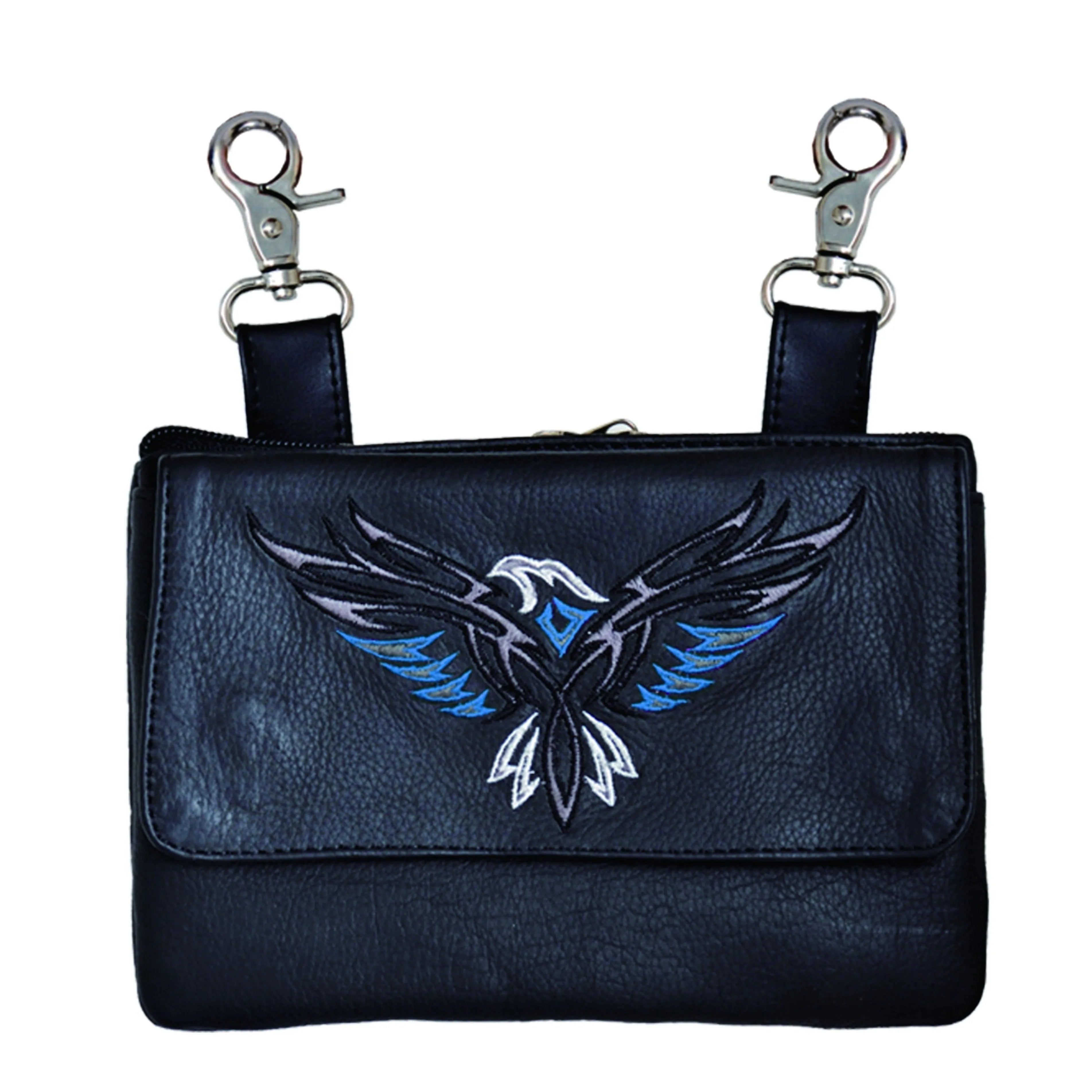 Heritage Rider Cowhide Clip-On Biker Bag - Unik International Inc