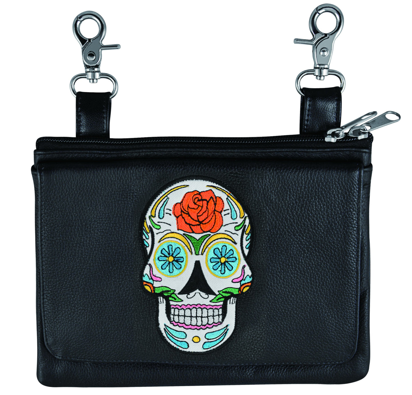 5740.00 - Ladies Clip on Bag with Sugar Skull Design