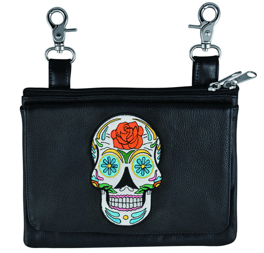 5740.00 - Ladies Clip on Bag with Sugar Skull Design