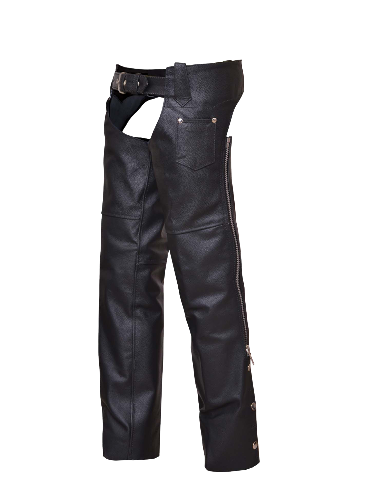 Boys Premium Leather Chaps - Black