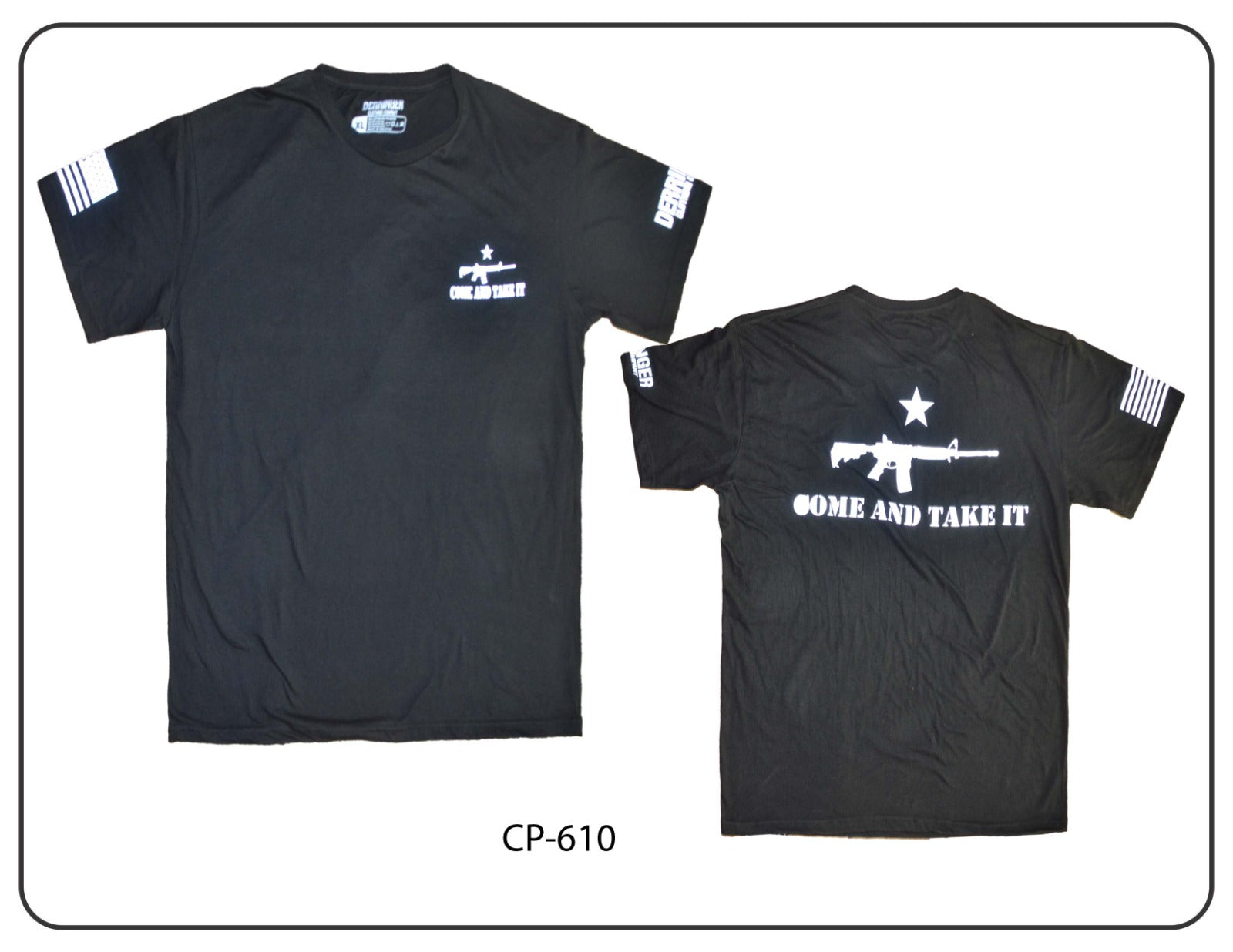 Mens Come & Take it T-Shirt - Black