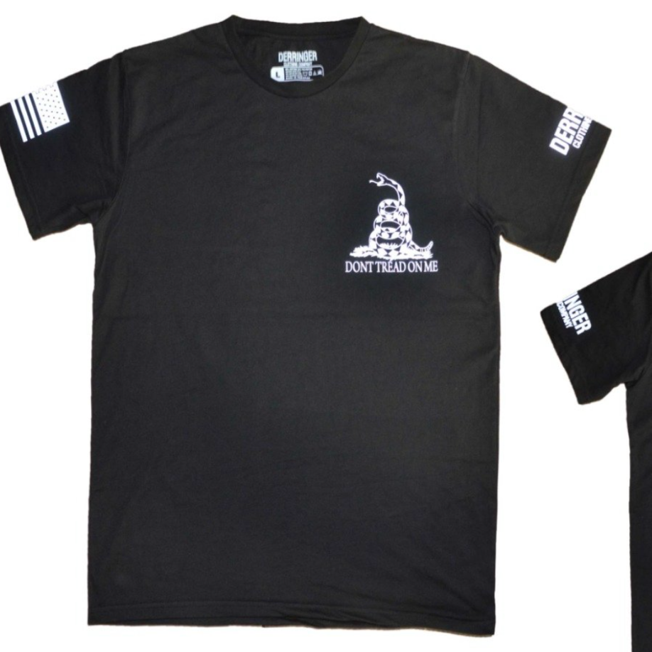 Mens Dont Tread on Me T-Shirt - Black