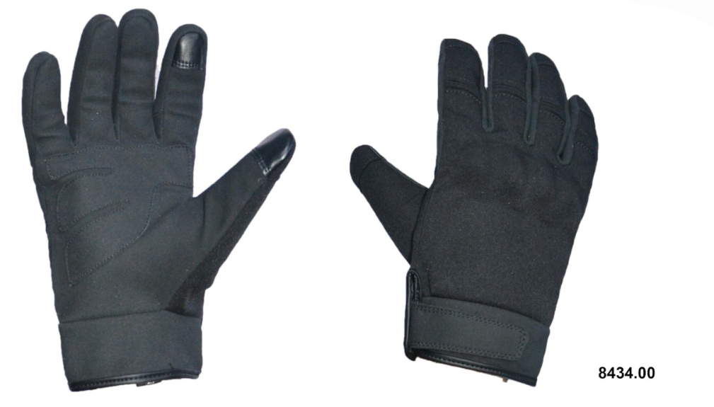 Mens Full Finger Gloves - Black