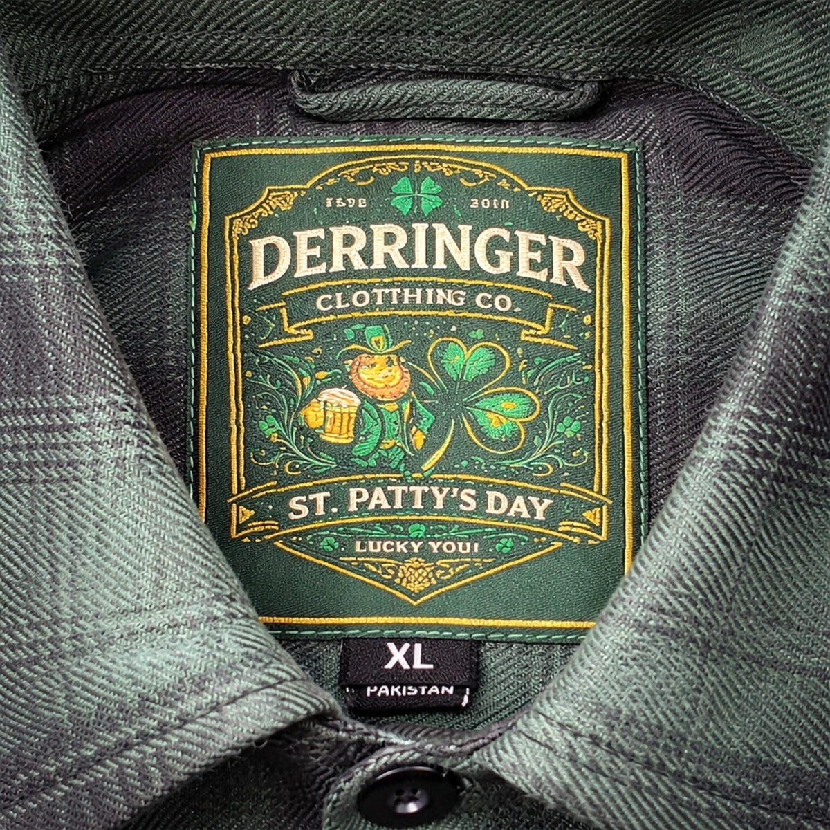 St. Pattys Day Flannel - Mens Flannel Shirt