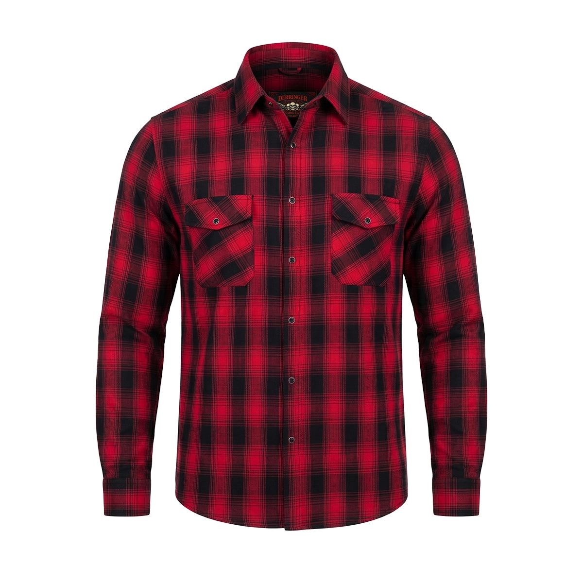 Iron Crest - Men's Long Sleeve Motorcycle Flannel Shirt