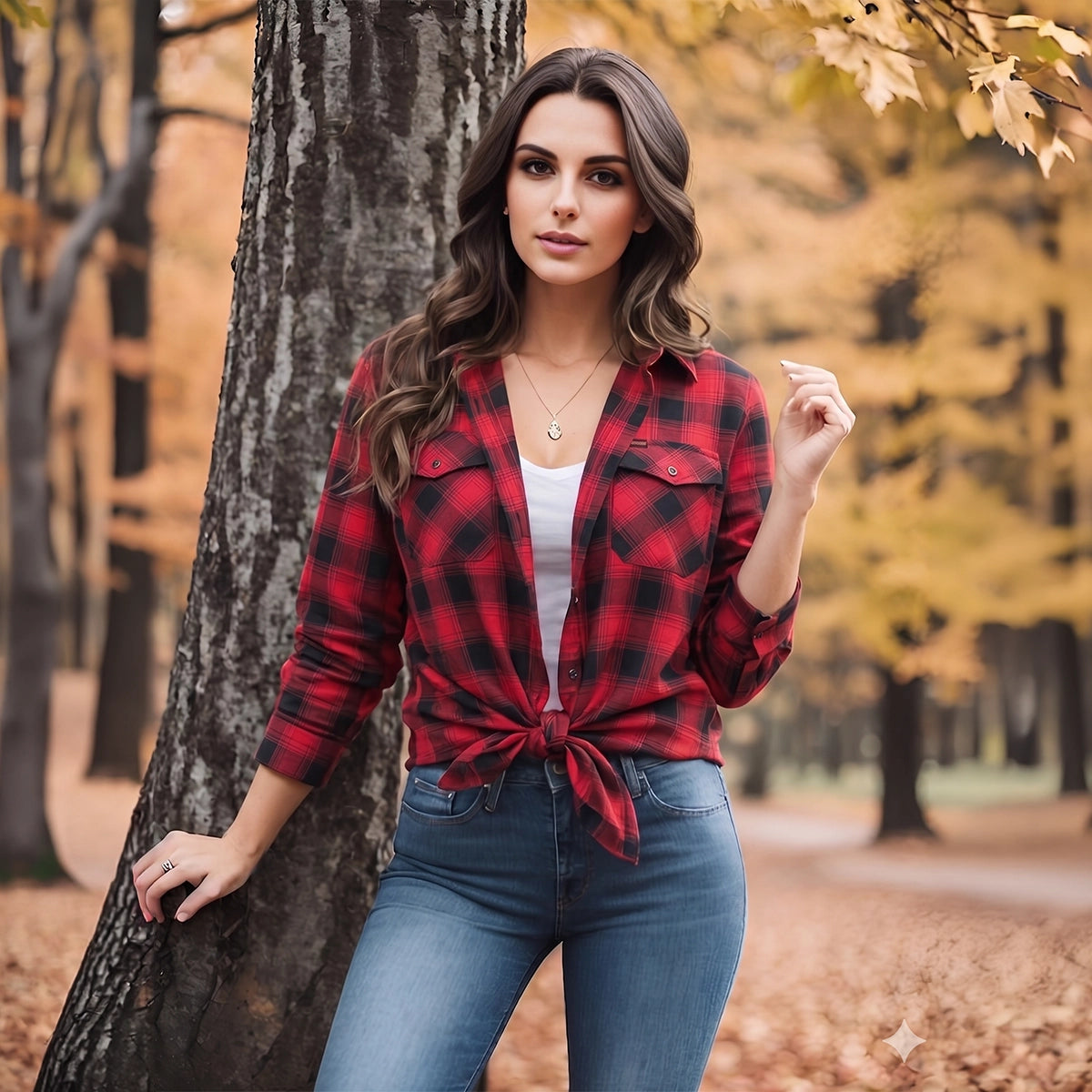 Red Cedar - Women's Long Sleeve Flannel Motorcycle Shirt