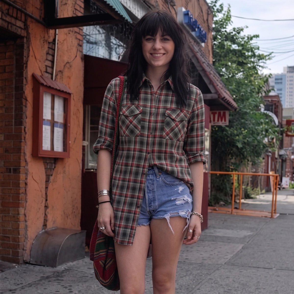 Wild Pines - Women's Long Sleeve Motorcycle Flannel Shirt