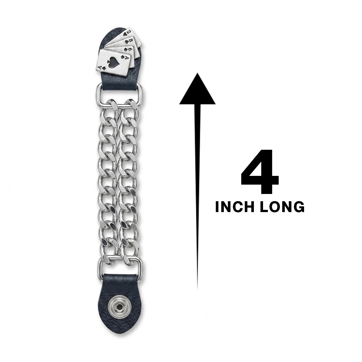 4 inch Vest Extender - Poker Cards