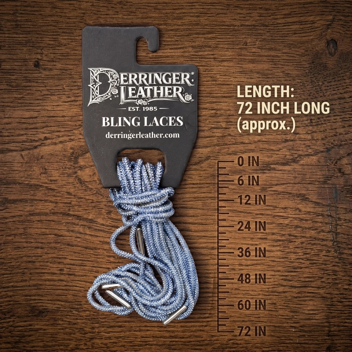6 Feet Bling Vest Laces - Blue