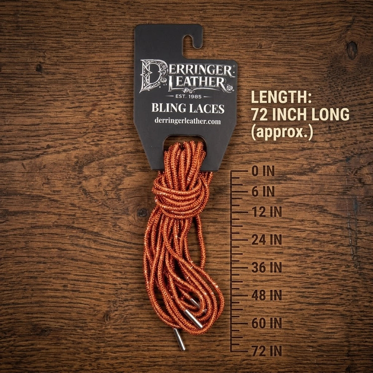 6 Feet Bling Vest Laces - Orange