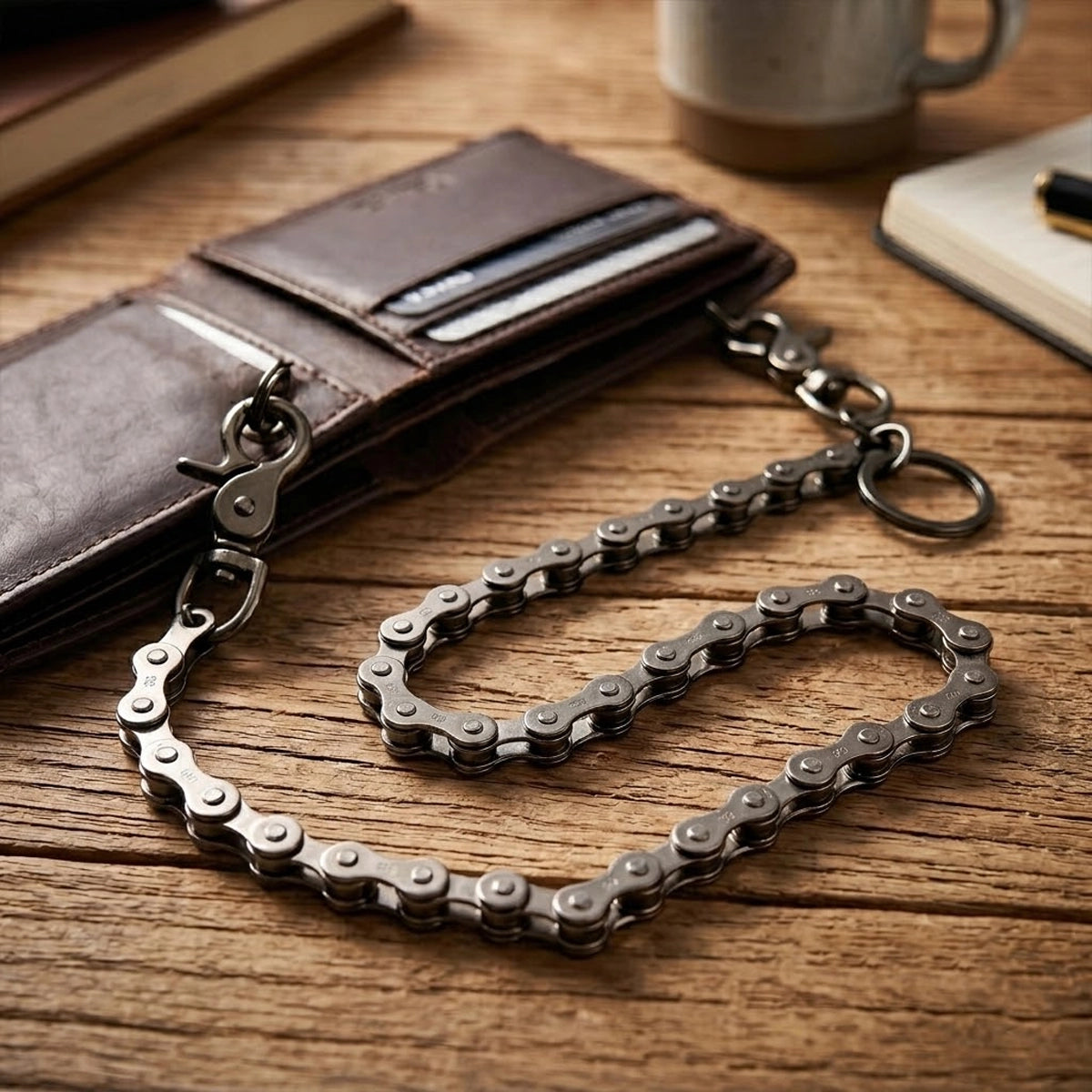 Blackout Roller Chain 23-Inch Wallet Chain