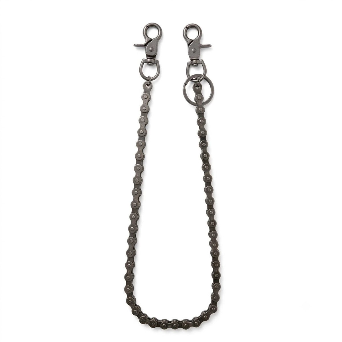 Distressed Gray Roller Chain 23-Inch Wallet Chain