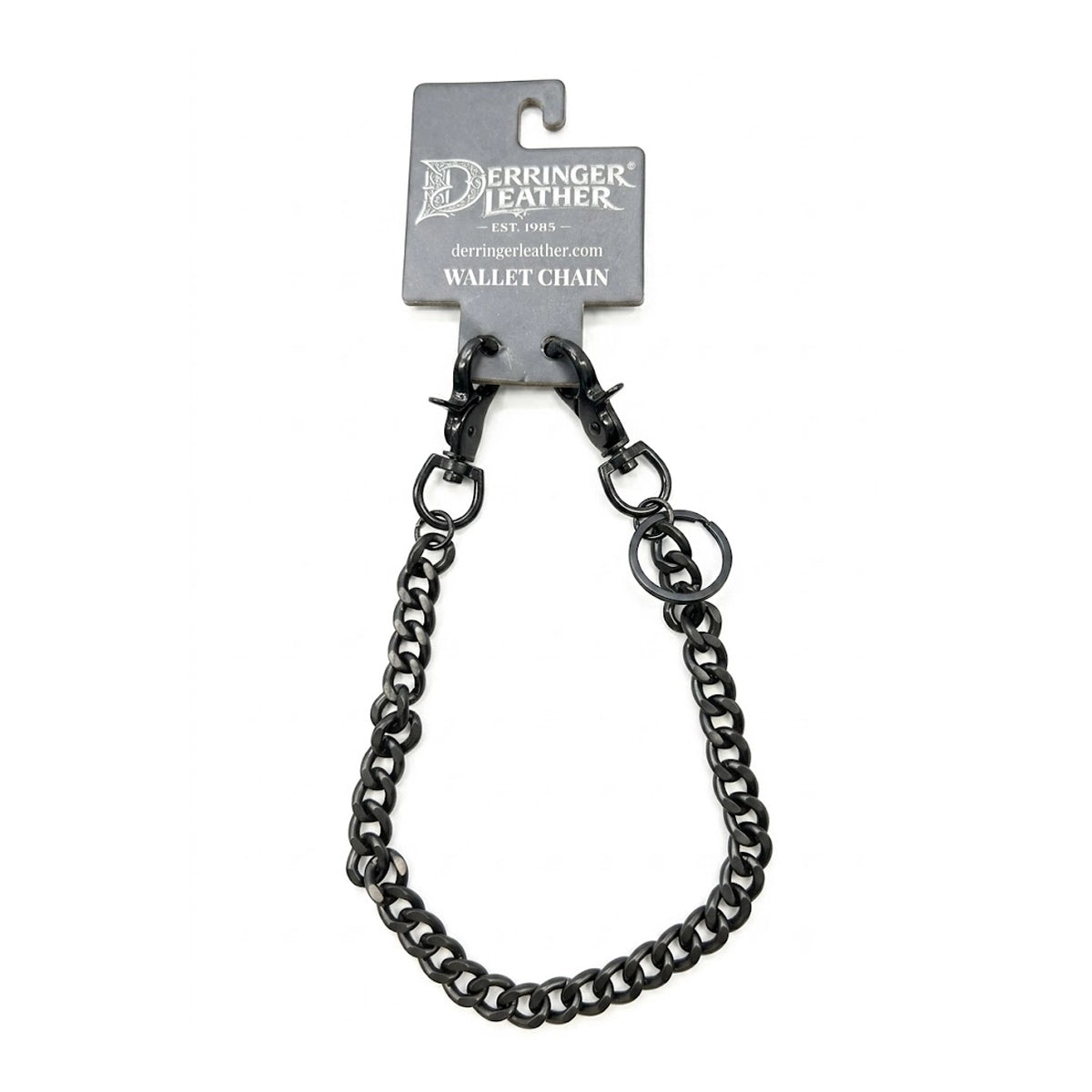 Curb Link 18-Inch Black Wallet Chain