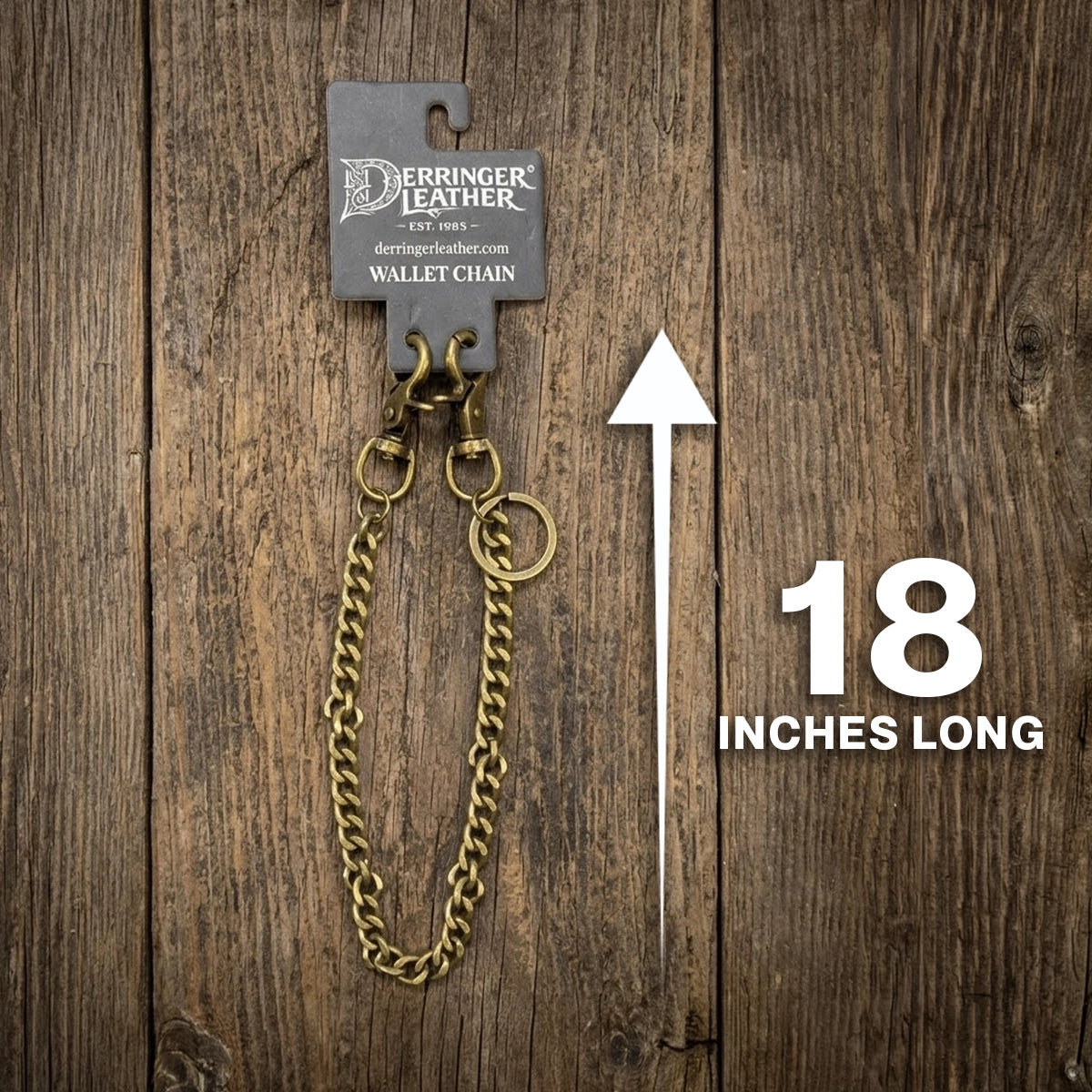 Bronze Curb Link 18-Inch Wallet Chain