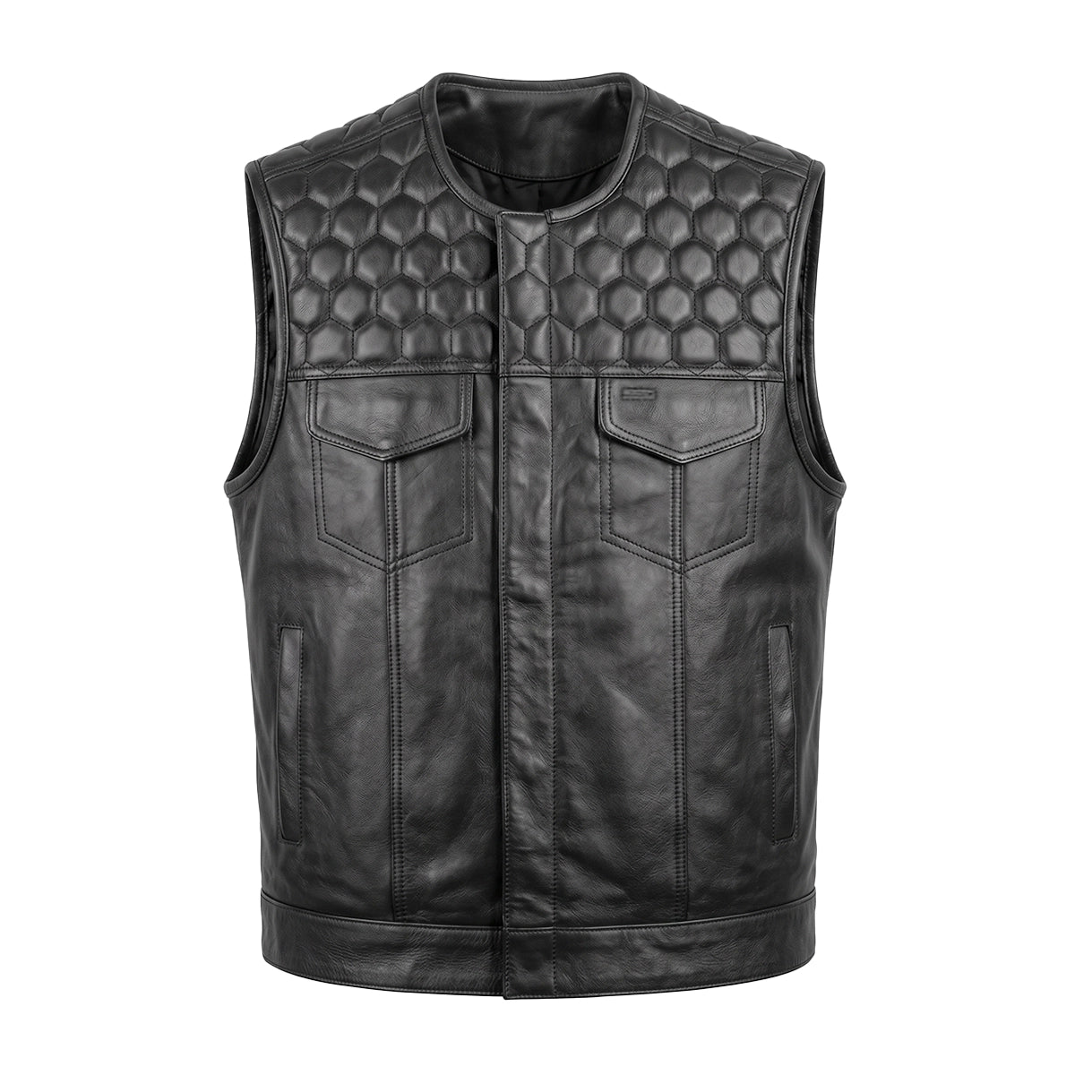 Roadster - Men's Premium Leather Motorcycle Vest