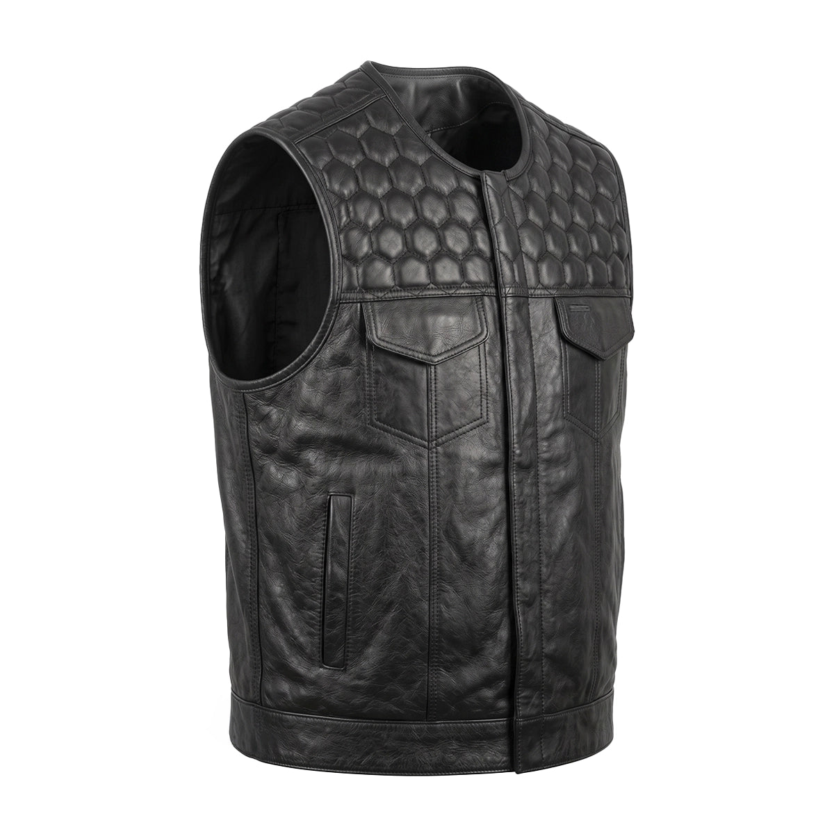 Roadster - Men's Premium Leather Motorcycle Vest