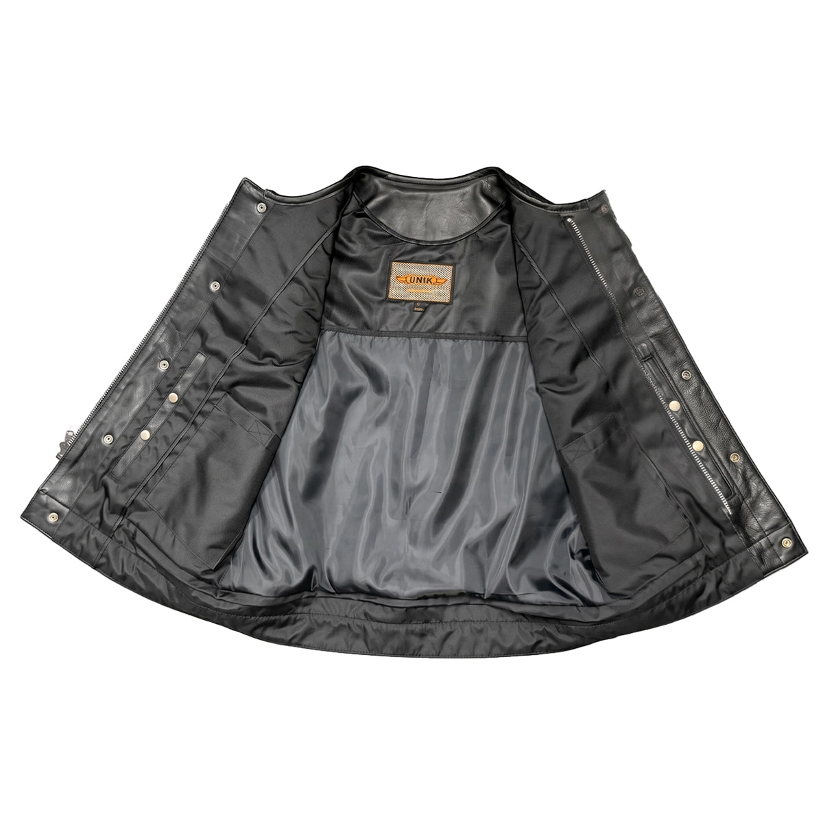 Overdrive - Men's Premium Leather Motorcycle Vest