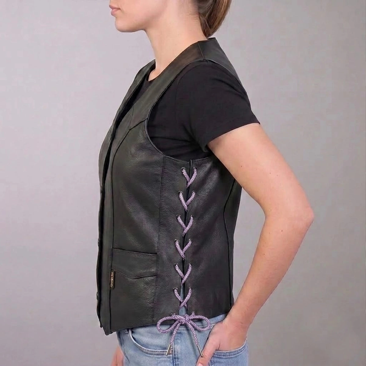 6 Feet Bling Vest Laces - Purple