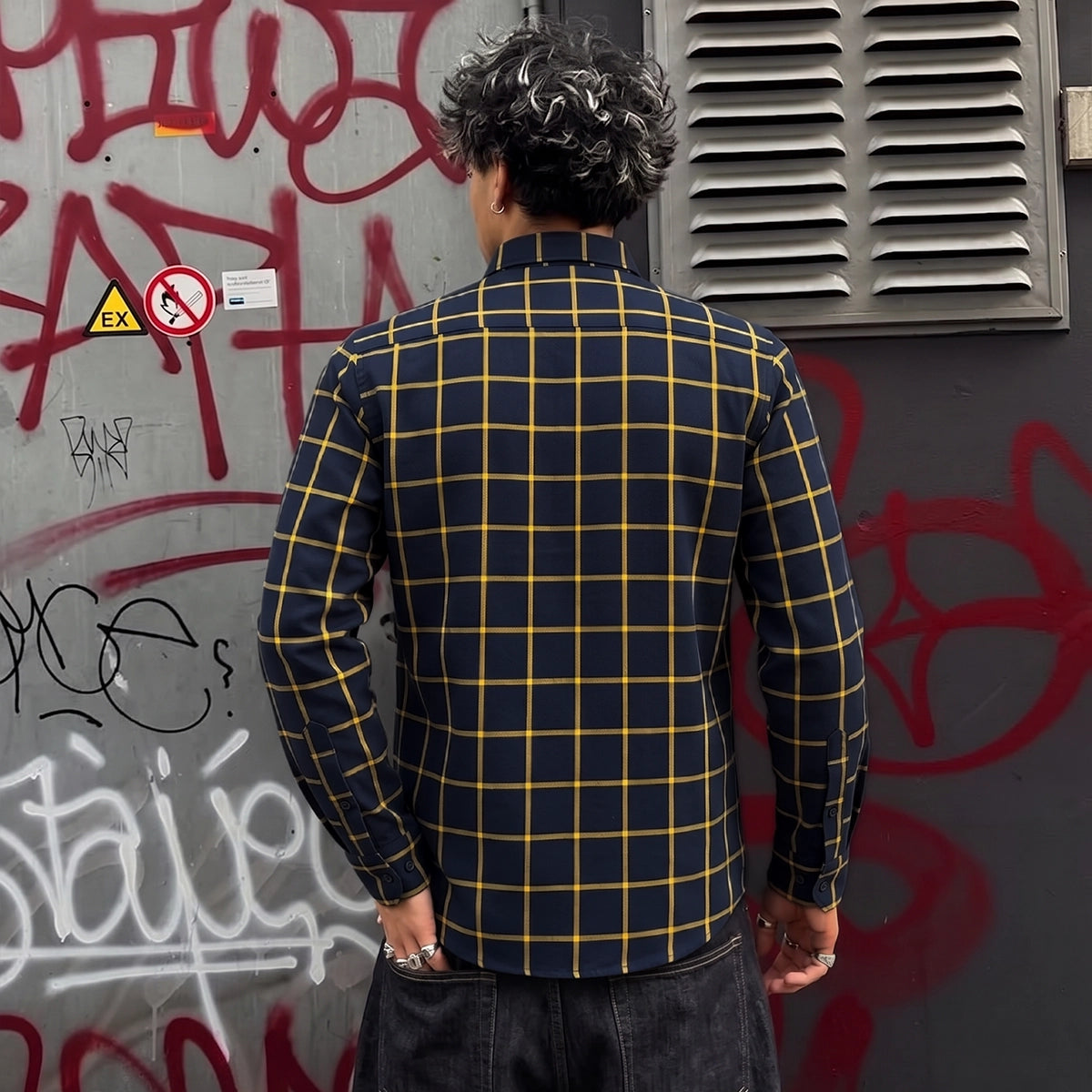 Axis Plaid - Men's Long Sleeve Motorcycle Flannel Shirt