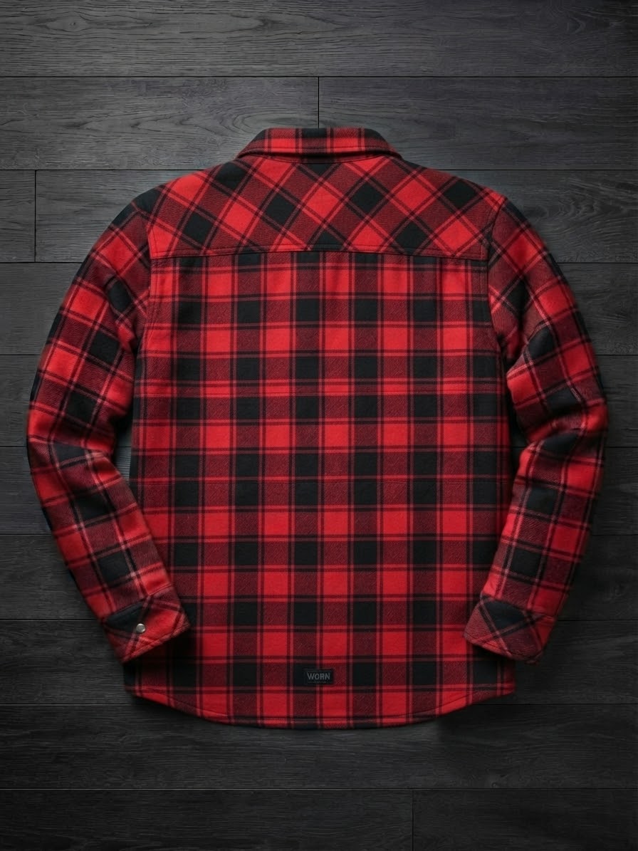 Rideguard - Men's armored Motorcycle Flannel Shirt