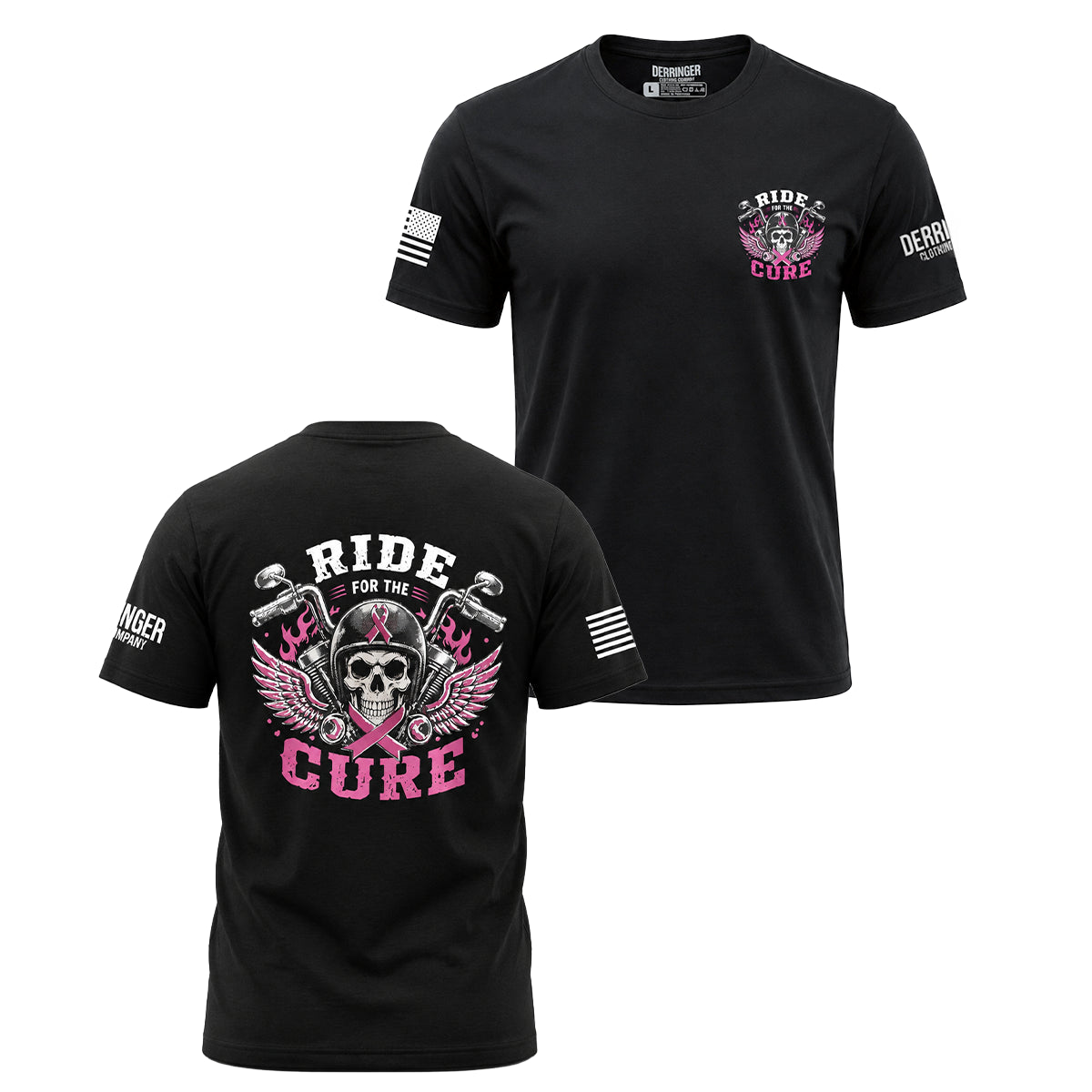 Ride for the Cure - Men's Biker Graphic T-Shirt