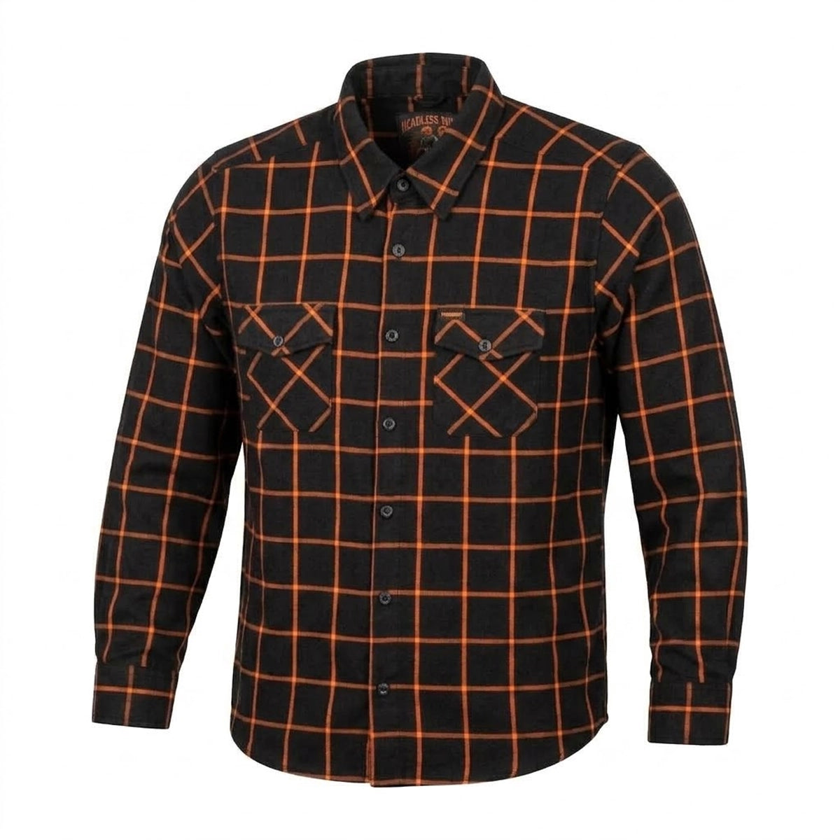 Checkweave - Men's Long Sleeve Motorcycle Flannel Shirt