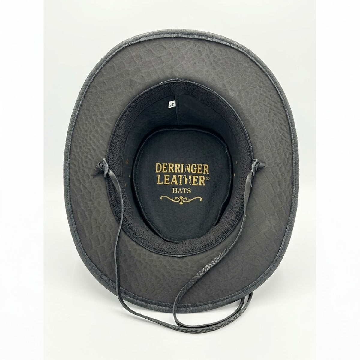 Gator Ridge - Men's Gray Croc Embossed Leather Cowboy Hat