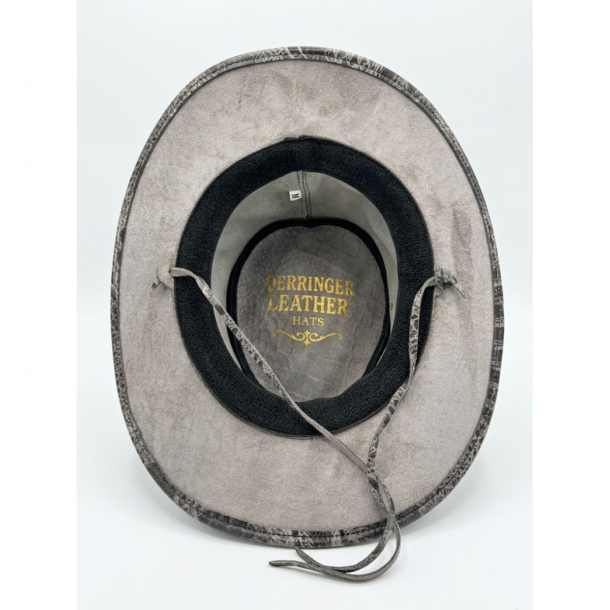 Bayou - Men's Gray Gator Embossed Leather Cowboy Hat