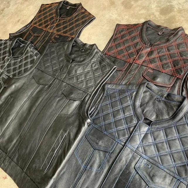 The Men's Diamond Stitch Club Vest by Unik Premium combines sophisticated design with practical features.