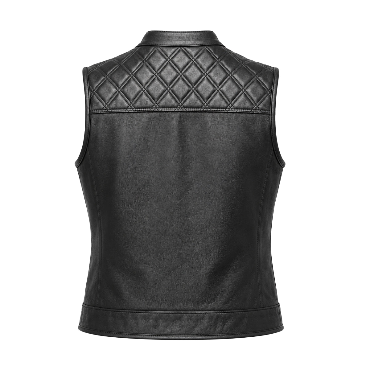 Queen Cut - Women's Club Style Leather Motorcycle Vest