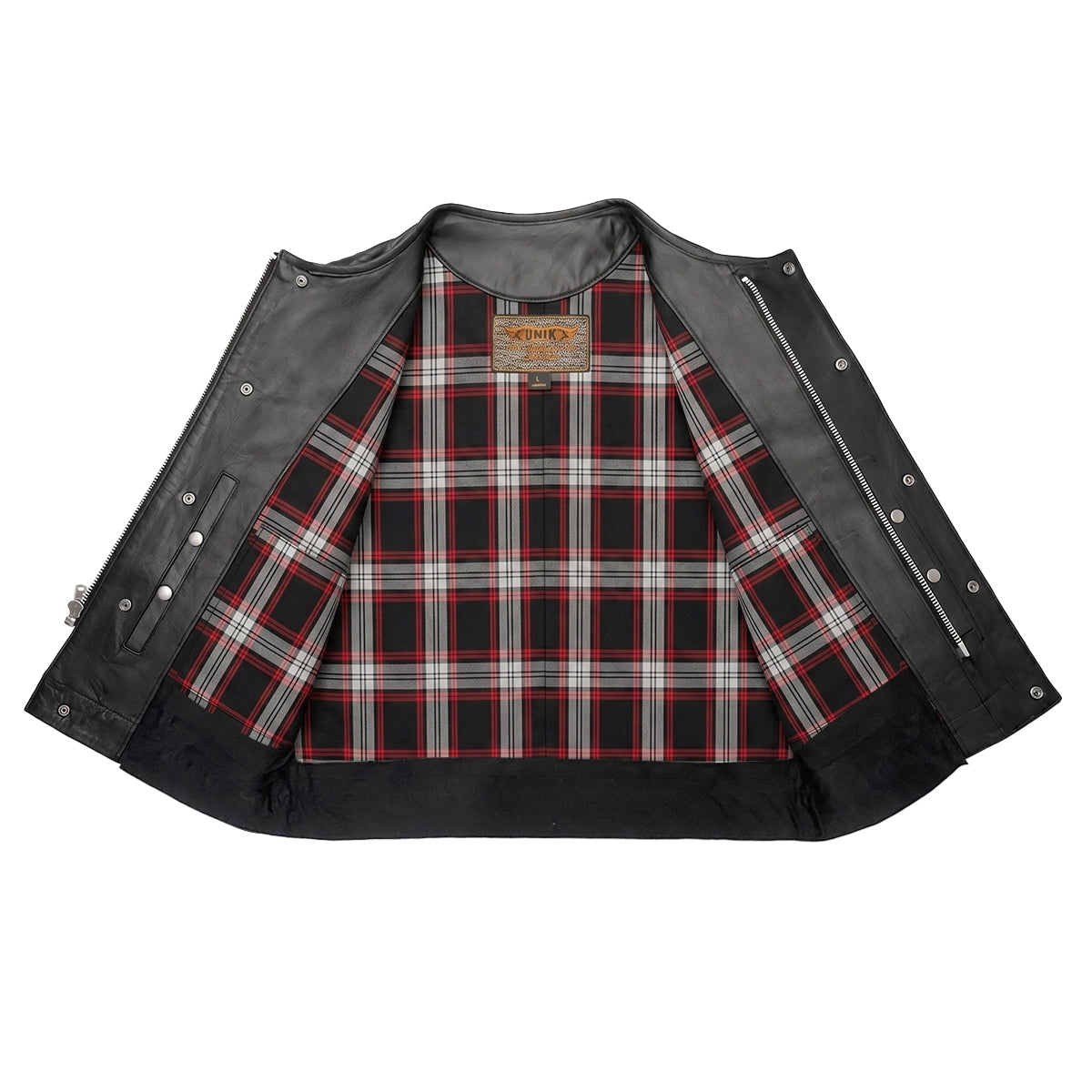 Badlands - Men's Club Style Leather Motorcycle Vest