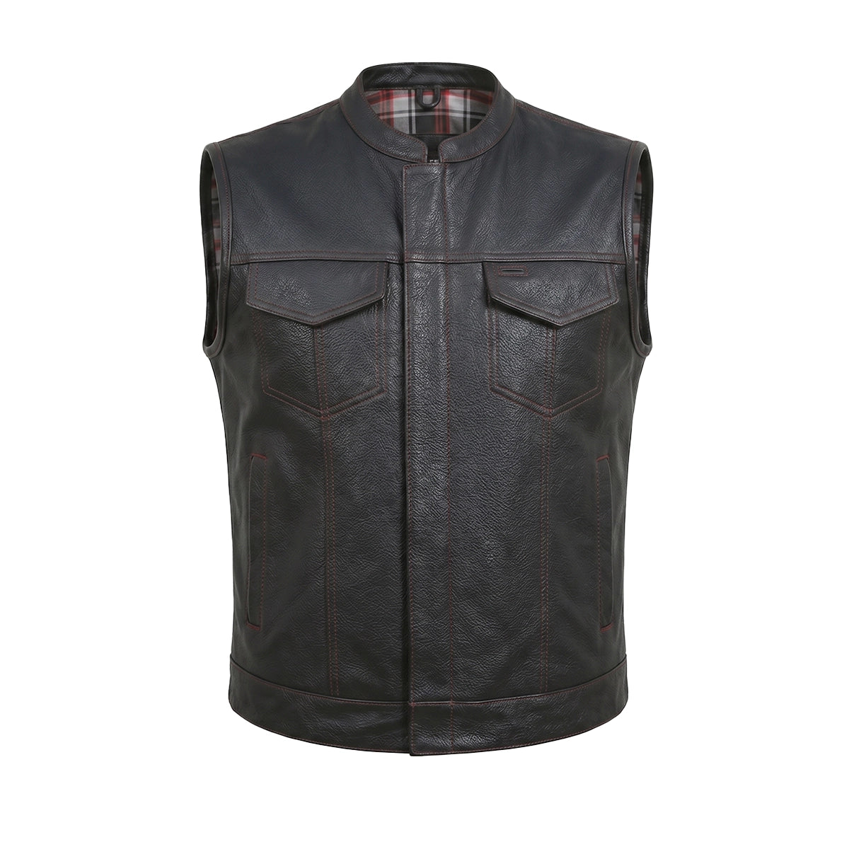 Badlands - Men's Club Style Leather Motorcycle Vest