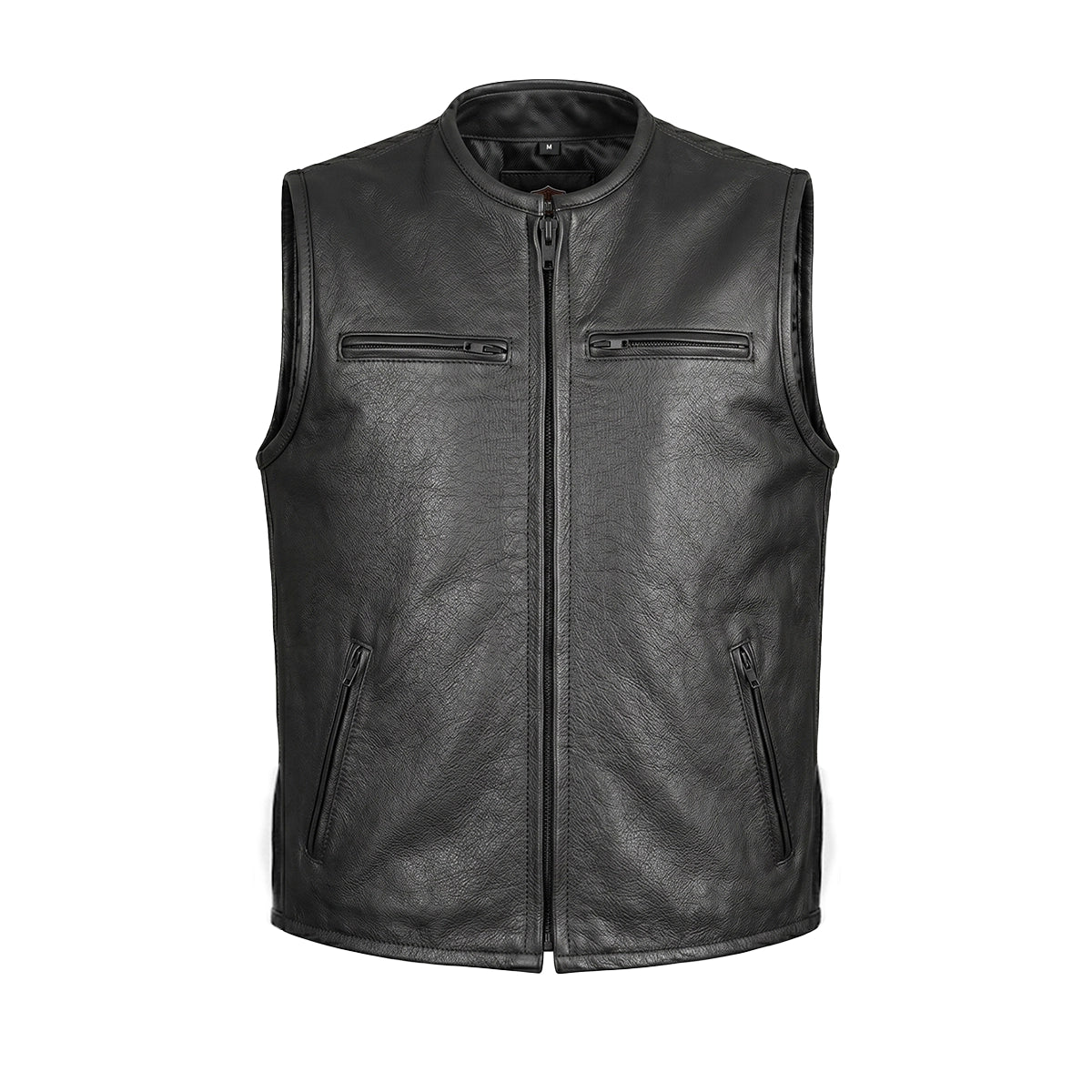 Blackout - Men's Motorcycle Leather Vest