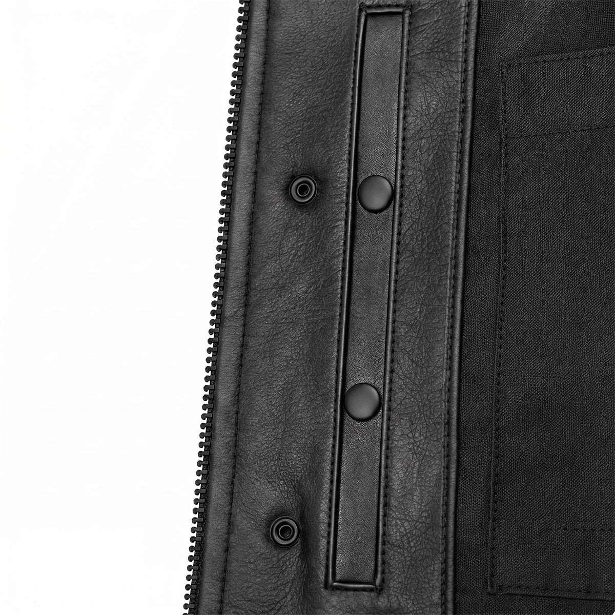 Bronco - Men's Premium Leather Motorcycle Vest