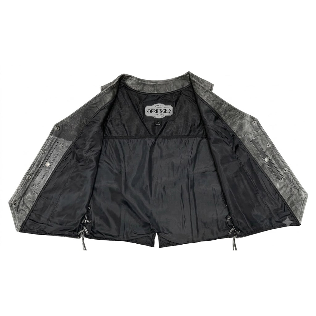 Bessie - Women's lambskin Leather Motorcycle Vest