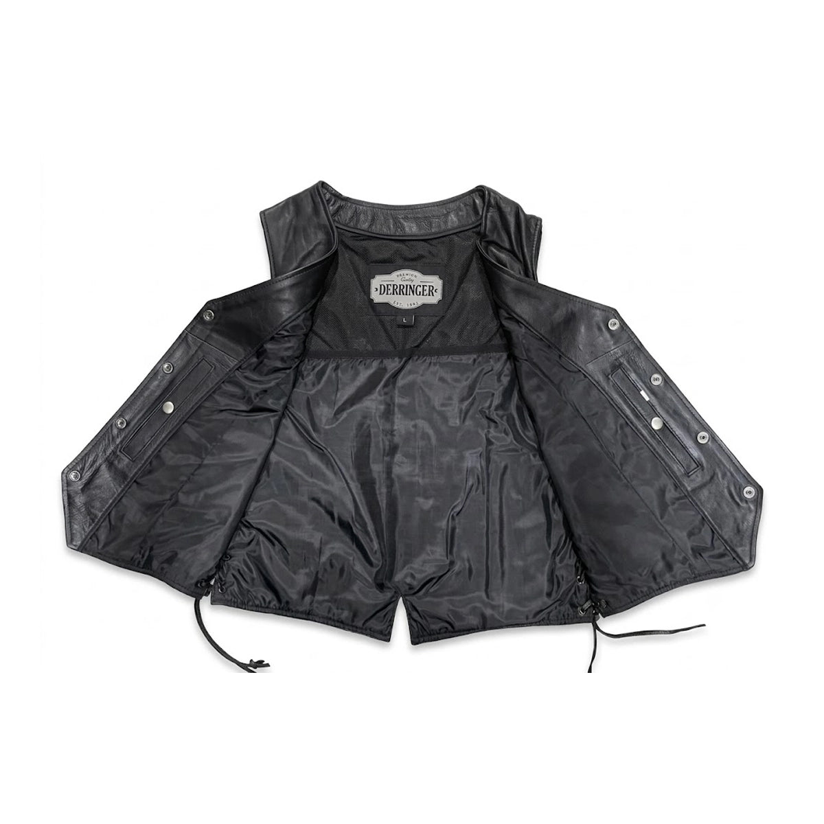 Beth - Women's Premium Lambskin Leather Motorcycle Vest