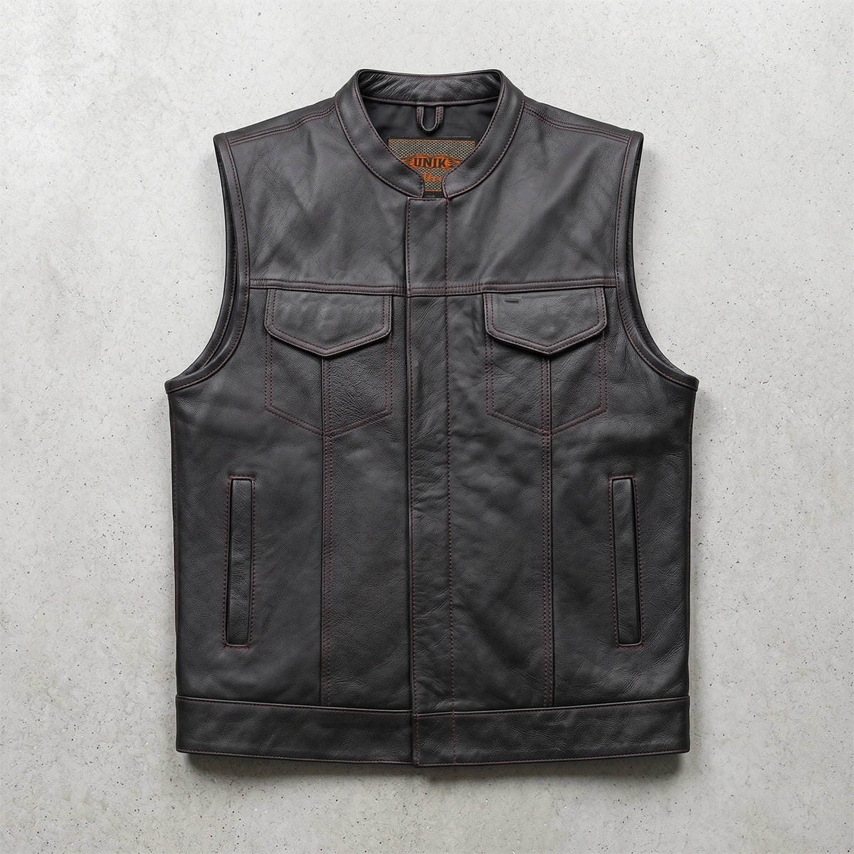 Clubman - Men's SOA Club Style leather Motorcycle Vest