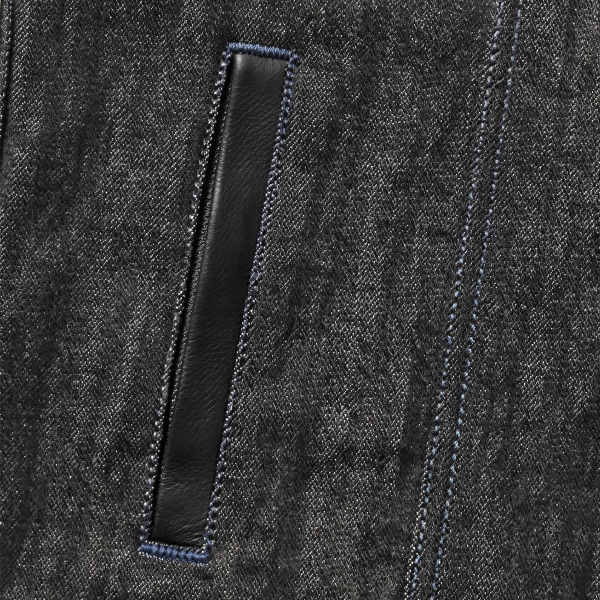 Cobalt - Men's Leather/Denim Club Style Motorcycle Vest