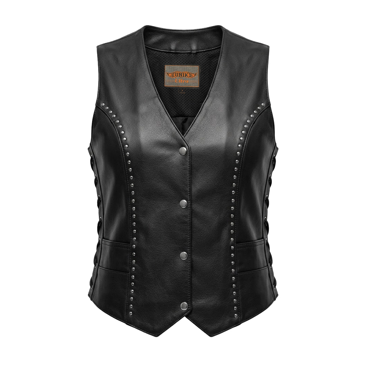 Raider - Women's Premium Leather Motorcycle Vest