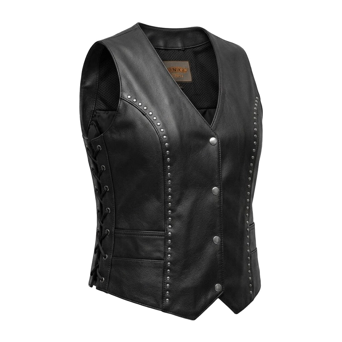 Raider - Women's Premium Leather Motorcycle Vest