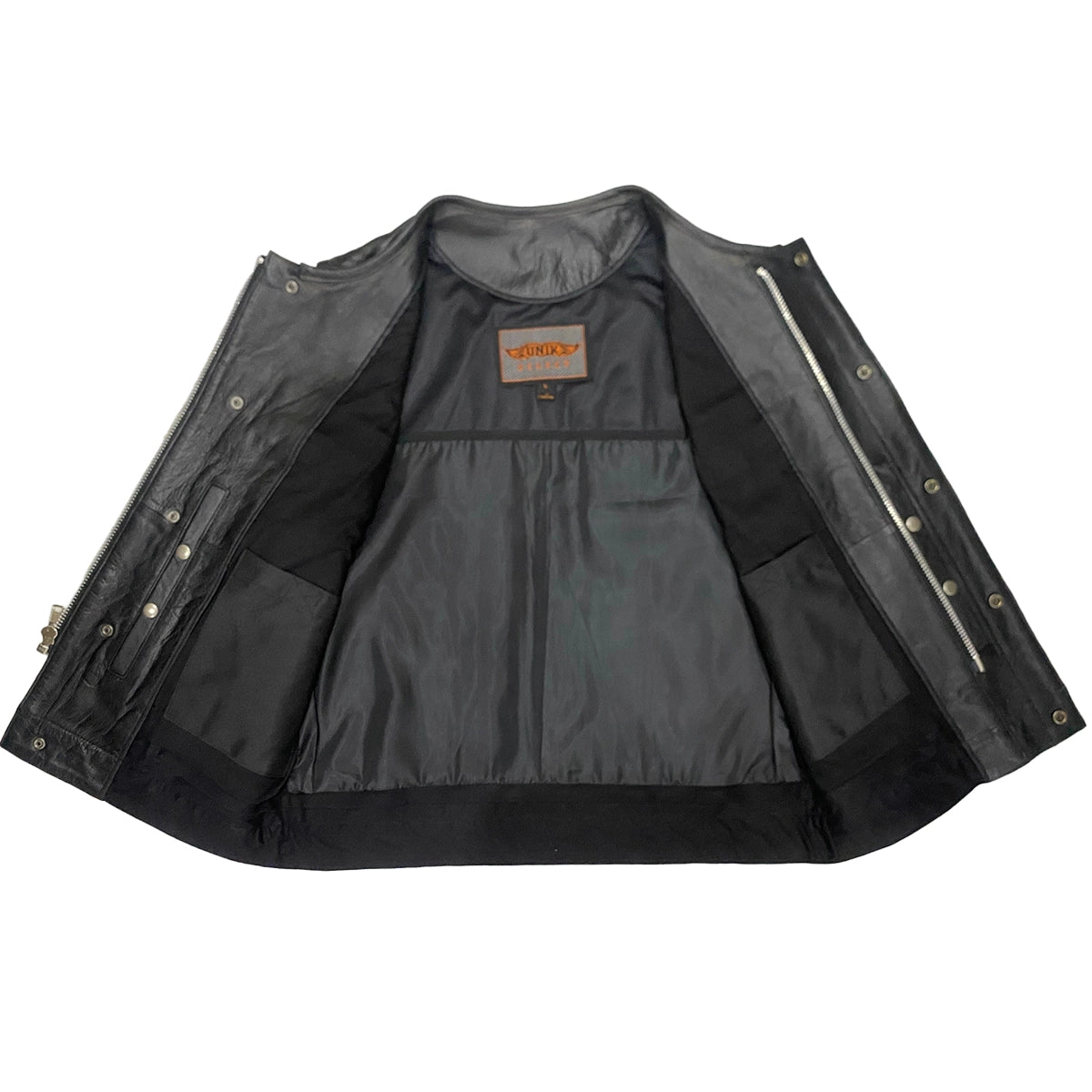 Commando - Men's SOA Style Club Leather Motorcycle Vest