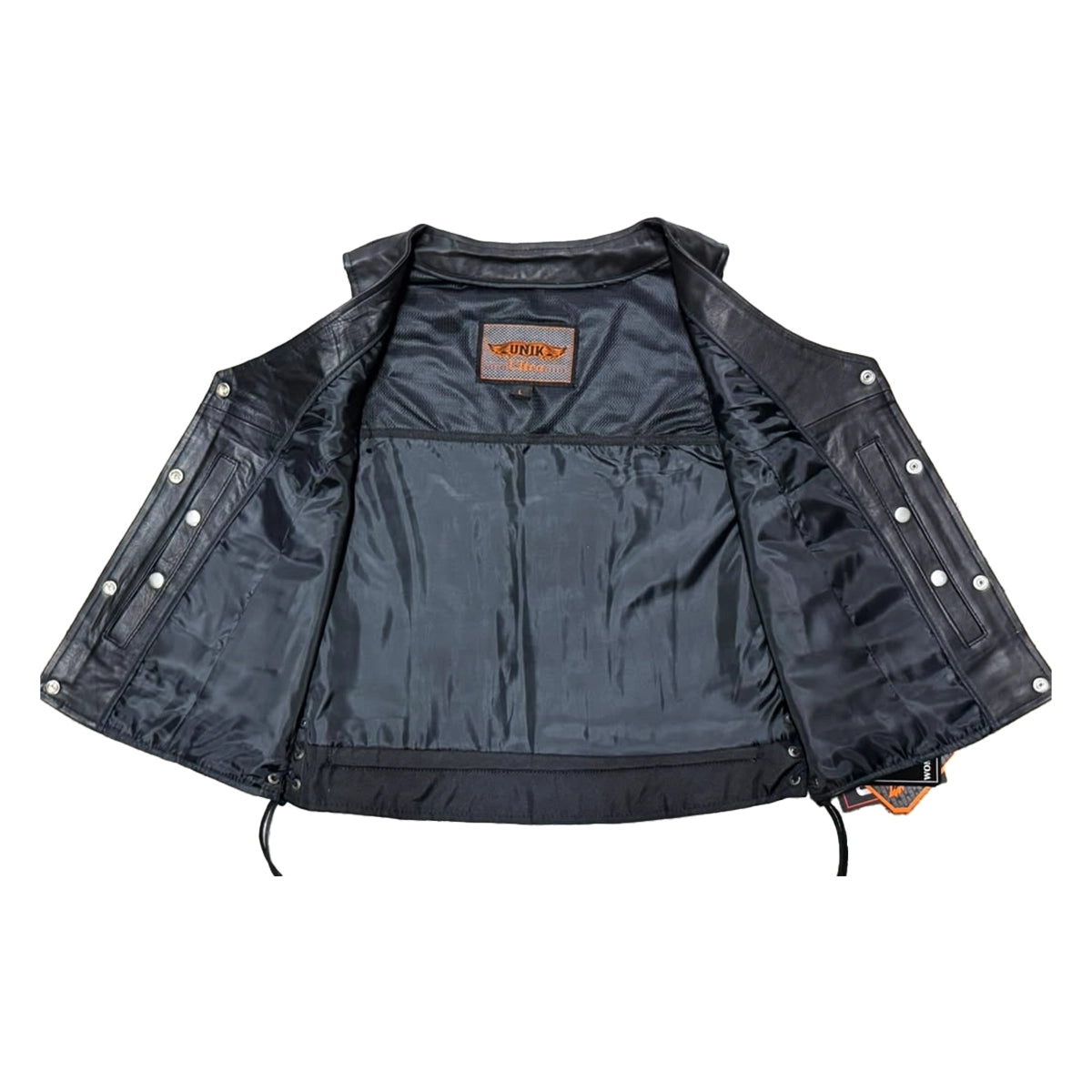 Mesa - Women's Naked Goatskin Leather Motorcycle Vest