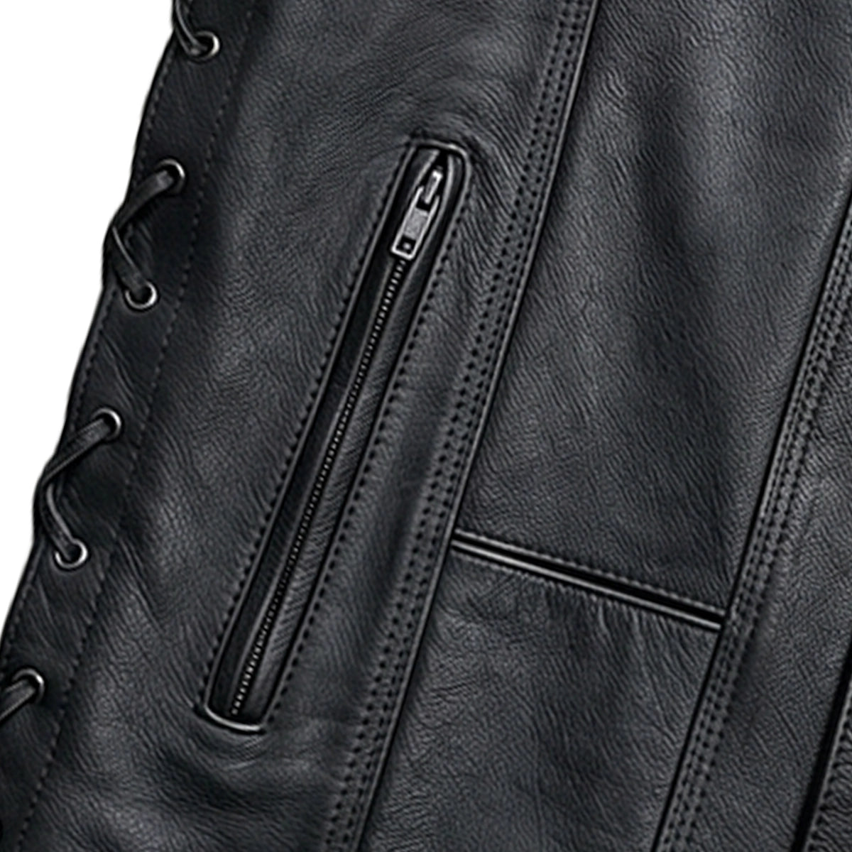 El Paso - Men's Motorcycle Leather Vest